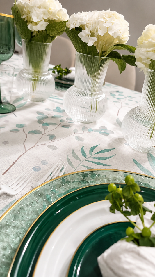 Leaf Print Tablecloth