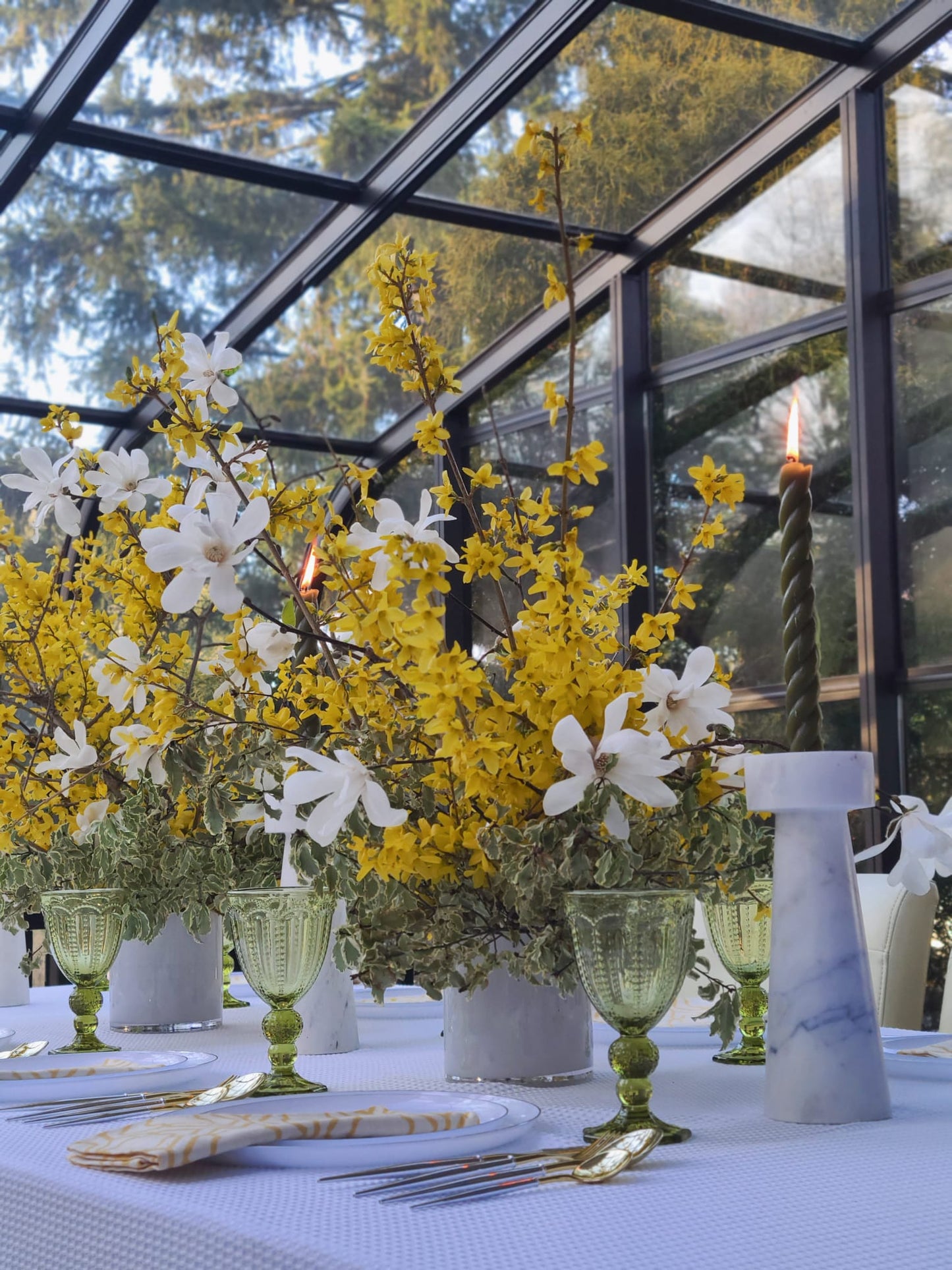 White Waffle Tablecloth