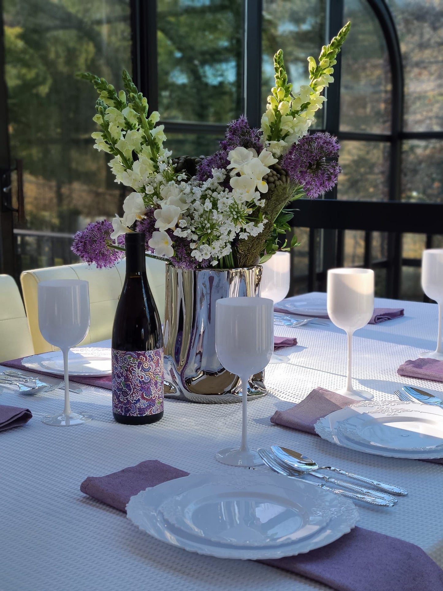 White Waffle Tablecloth