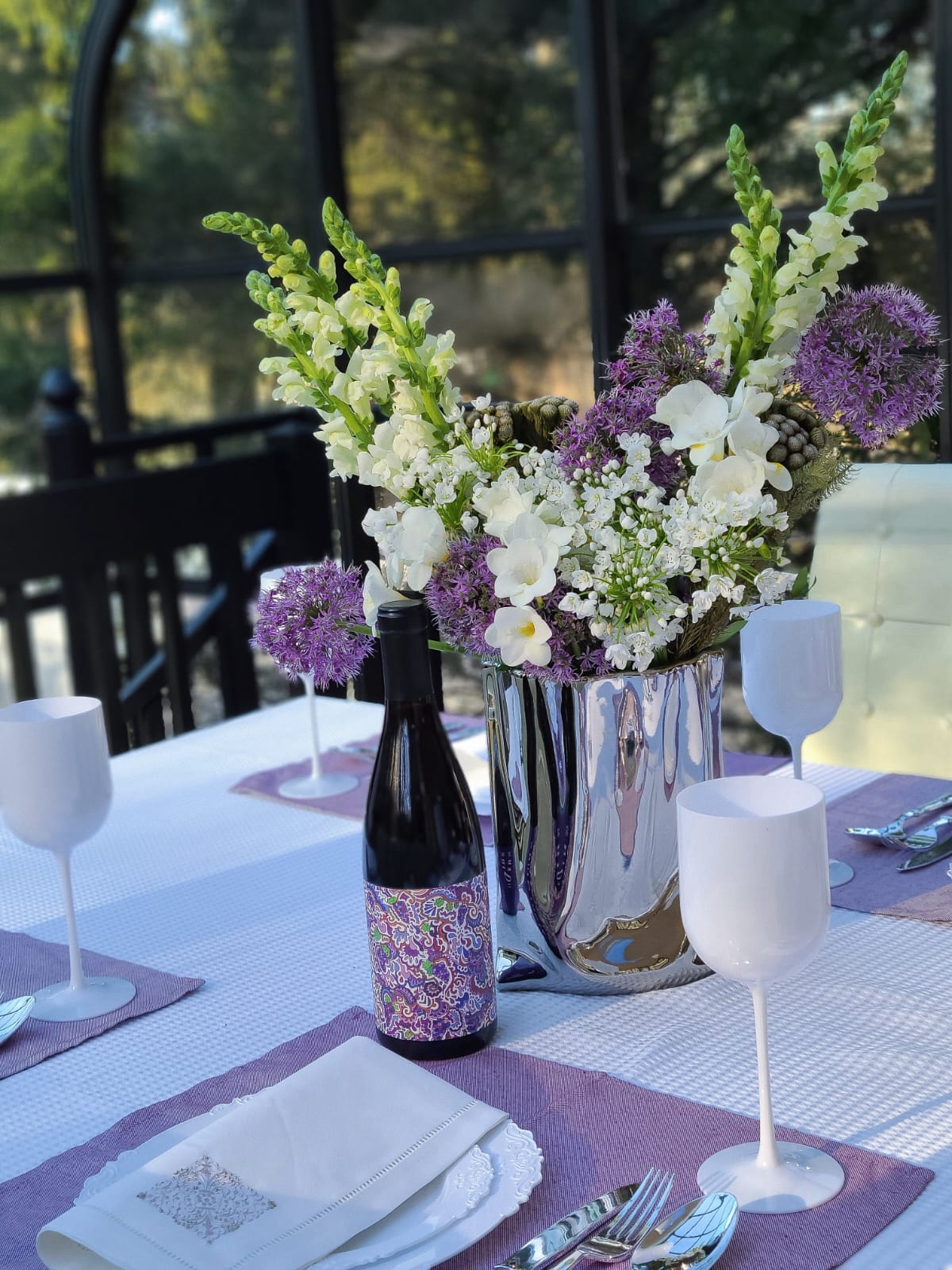 White Waffle Tablecloth