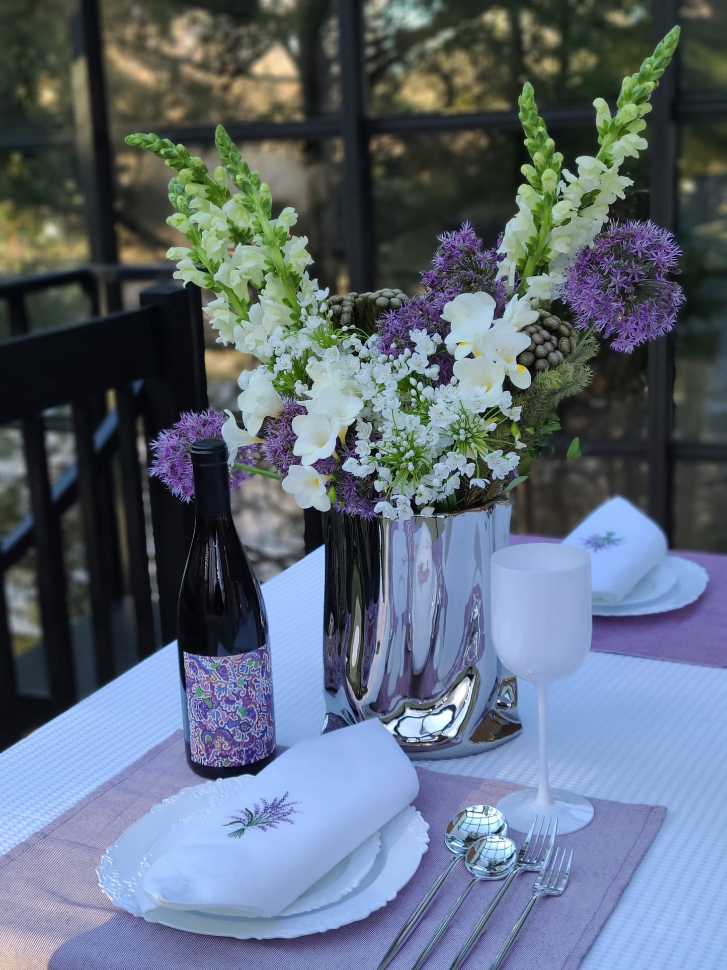 White Waffle Tablecloth