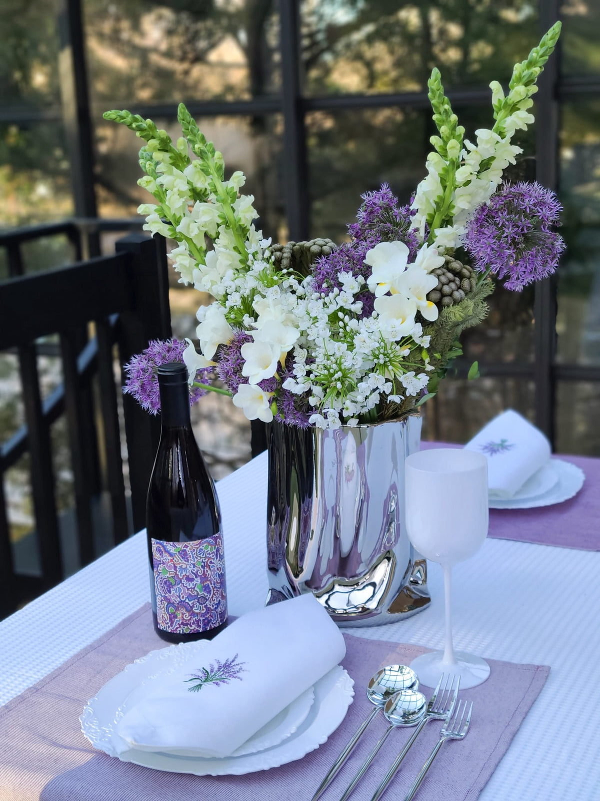White Waffle Tablecloth