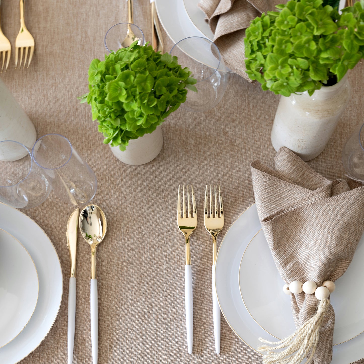 Linen Sand Tablecloth