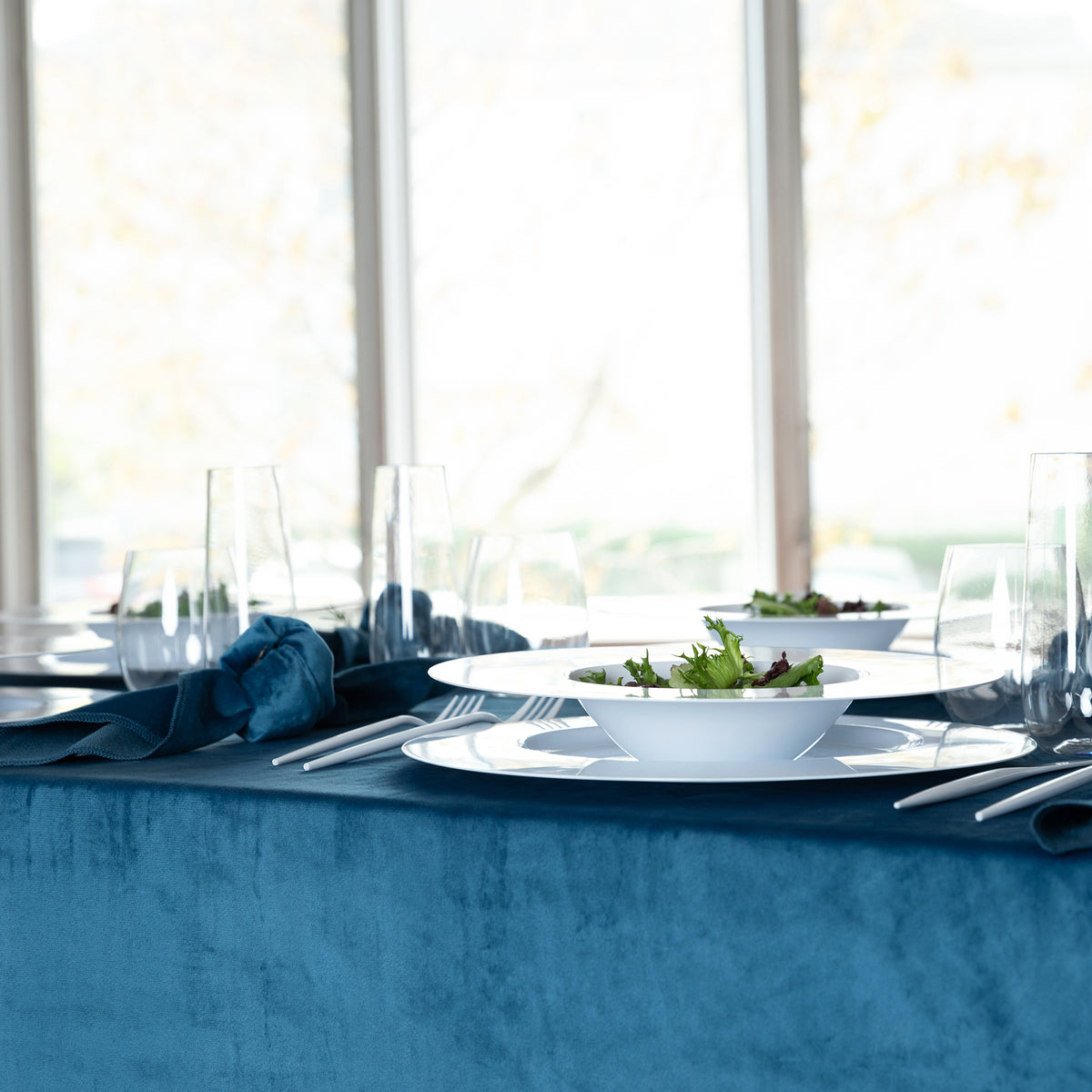 Velvet Teal Tablecloth