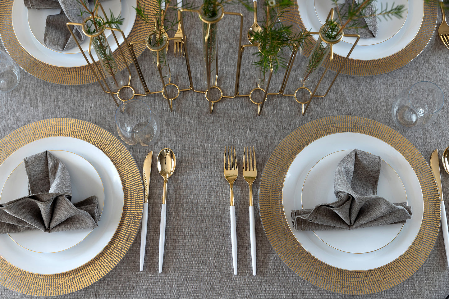 Linen Grey Tablecloth