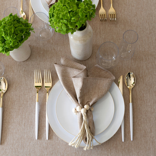 Linen Sand Tablecloth