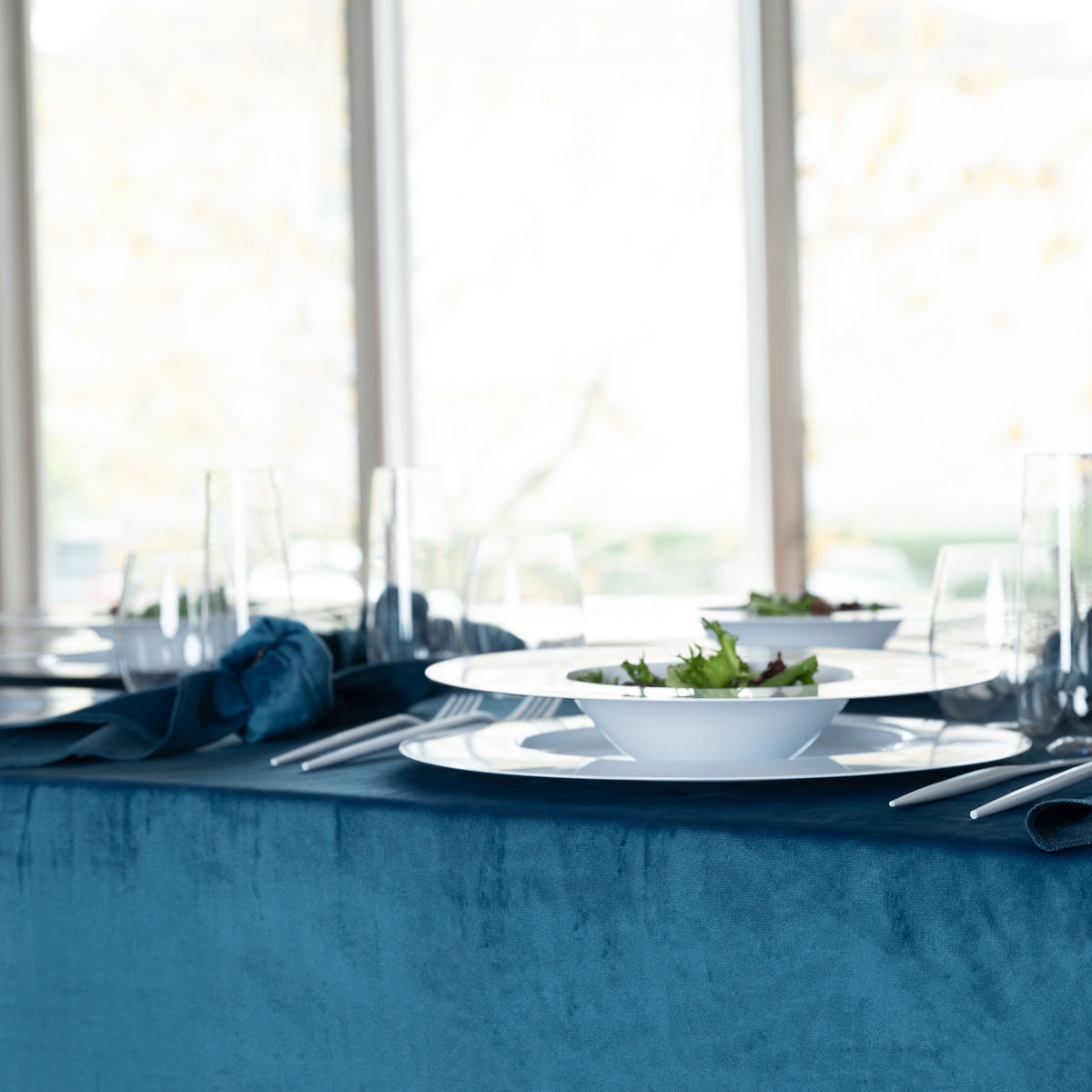 Velvet Teal Tablecloth