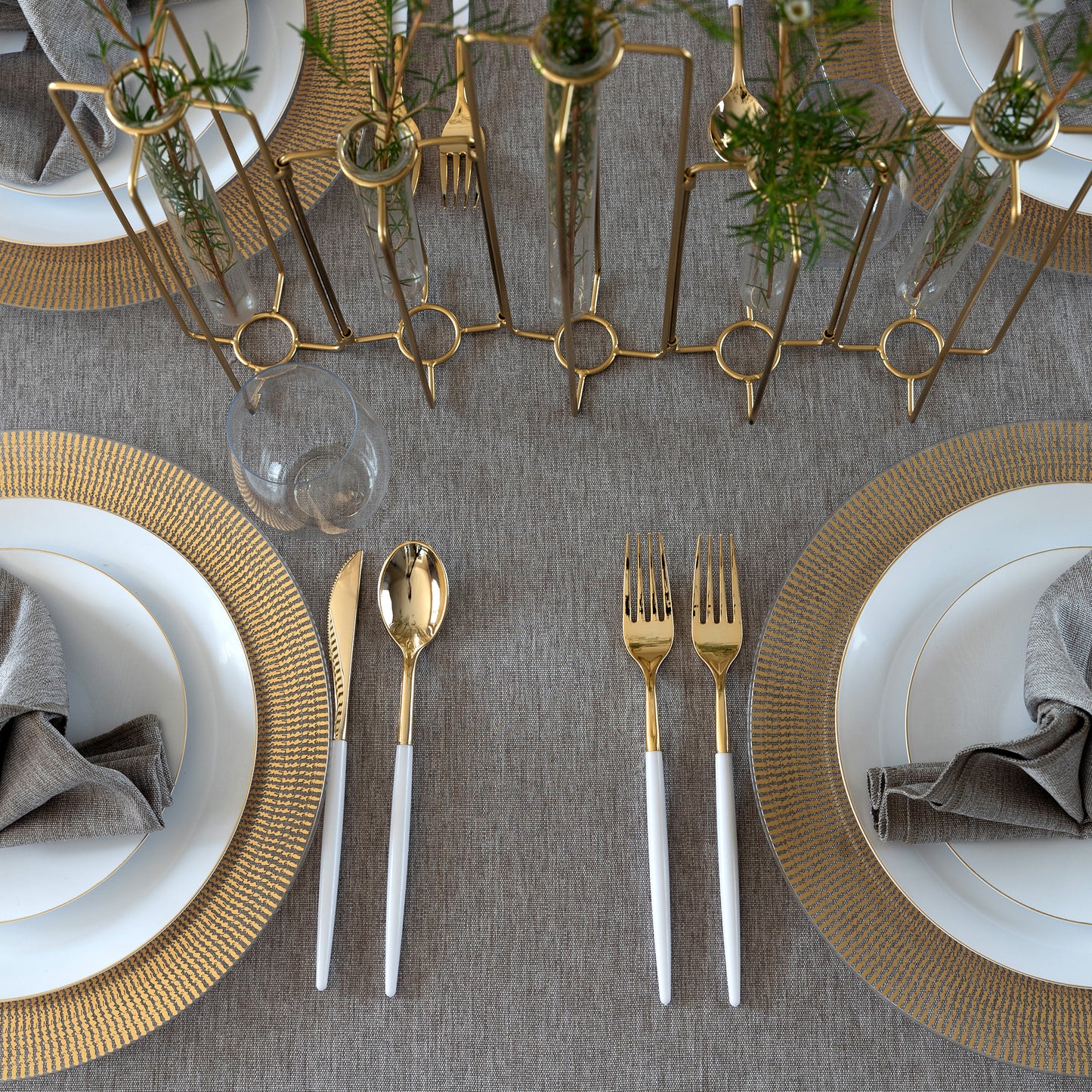 Linen Grey Tablecloth