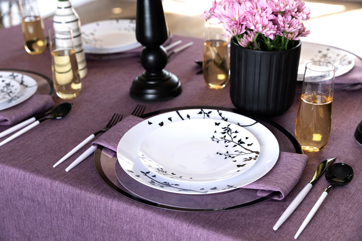 Linen Lavender Napkins- Set of 6