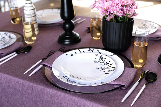 Linen Lavender Napkins- Set of 6