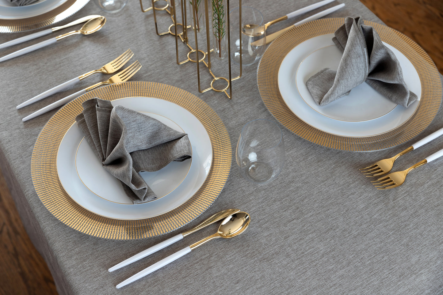 Linen Grey Tablecloth