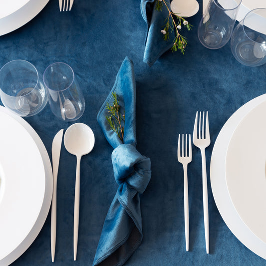 Velvet Teal Tablecloth