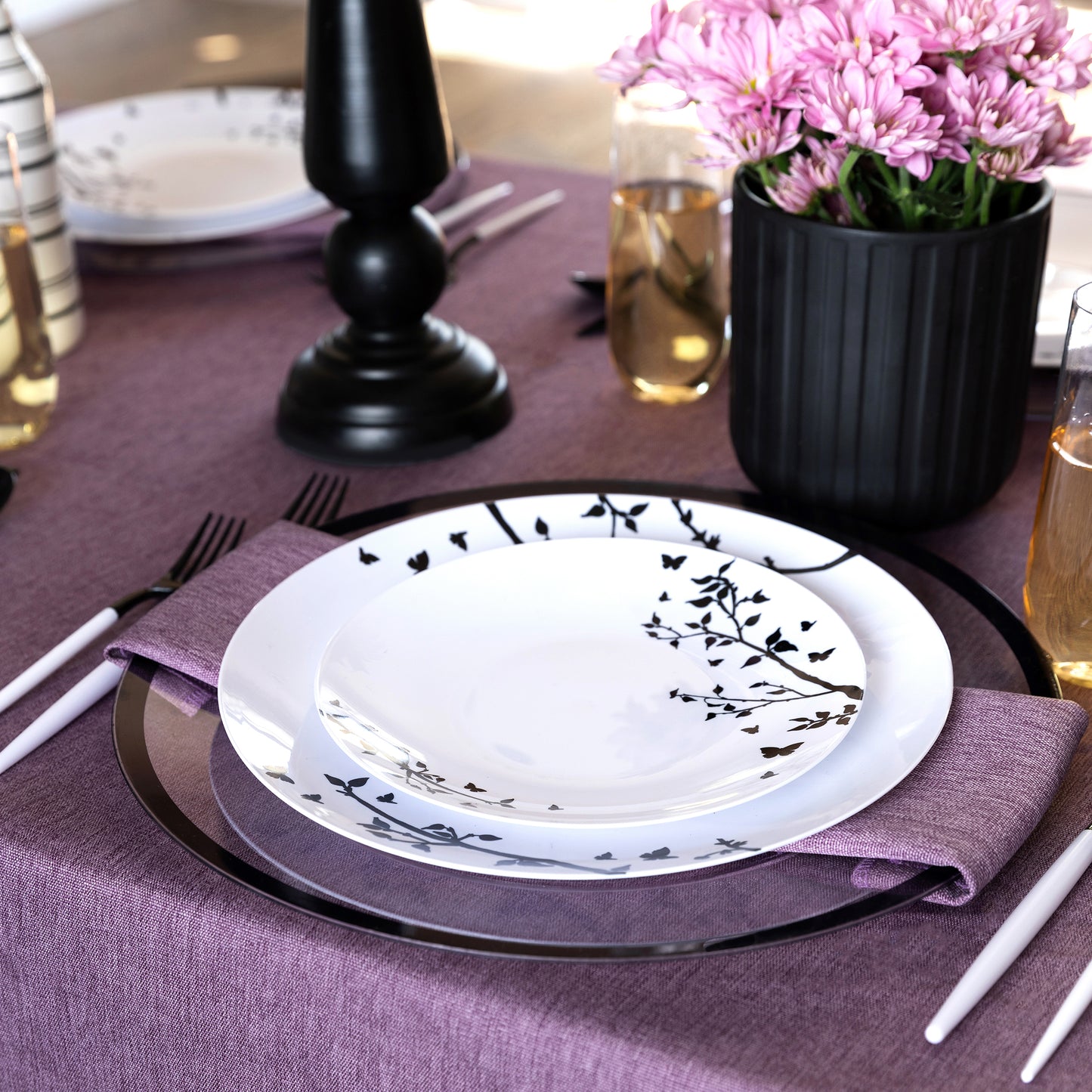 Linen Lavender tablecloth