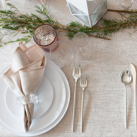 Cream Gold Napkins- Set of 6