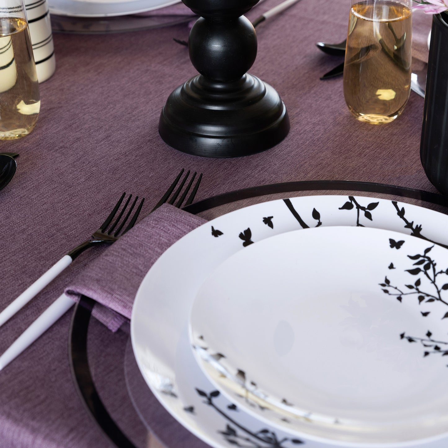 Linen Lavender tablecloth