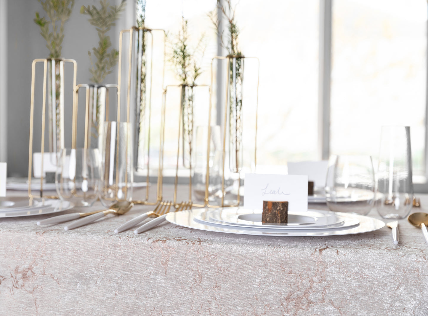 Wooden Place Card Holders - Set Of 6