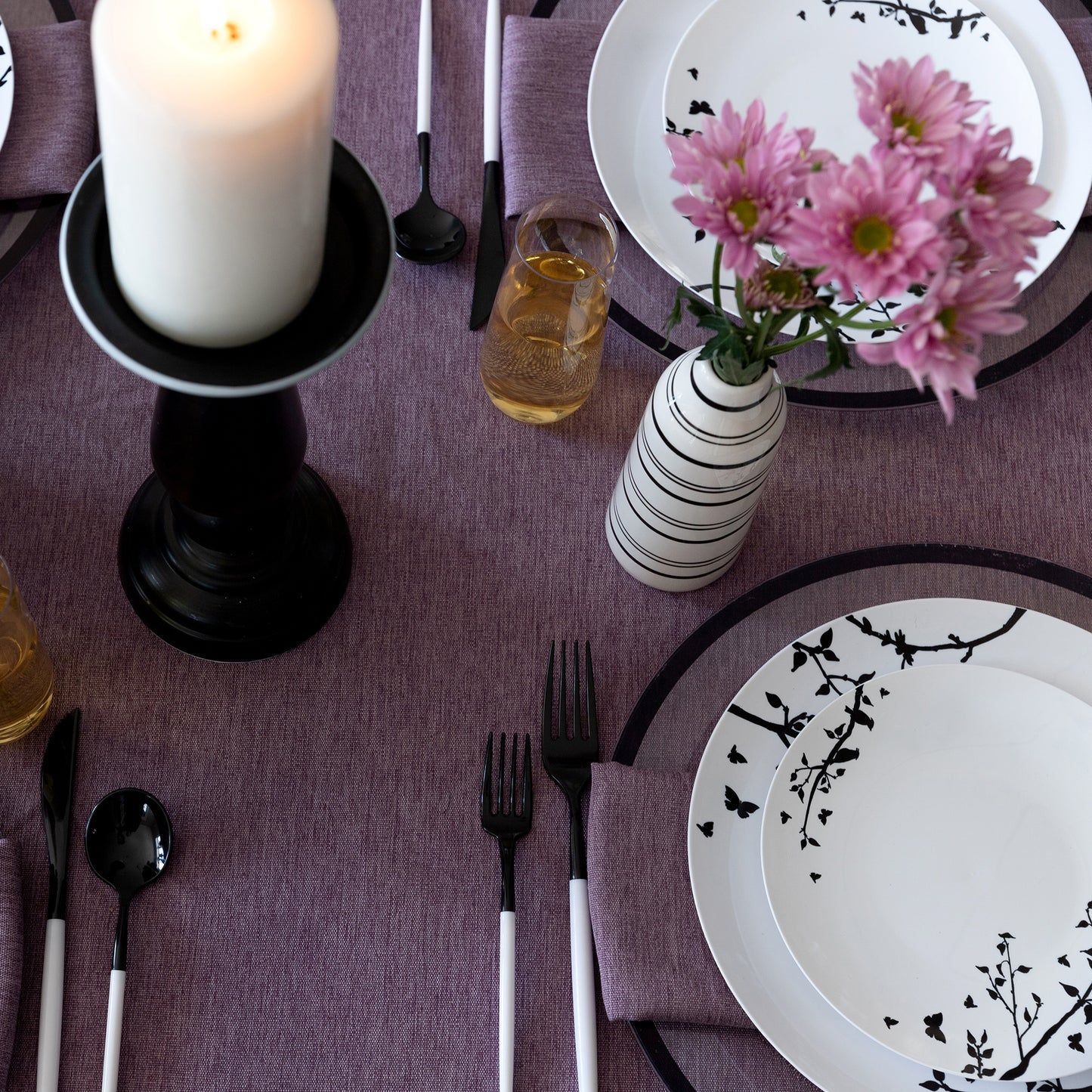Linen Lavender tablecloth