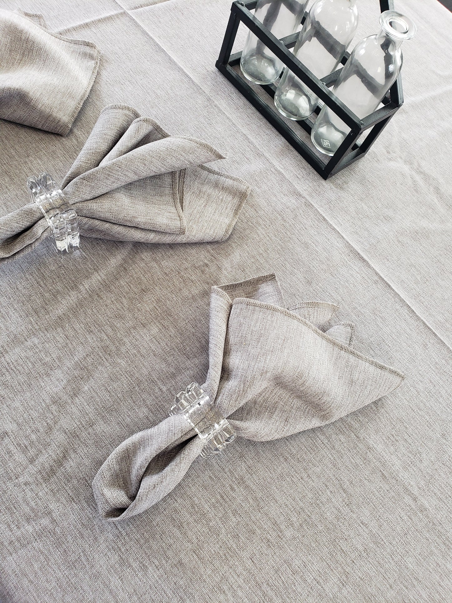 Linen Grey Tablecloth