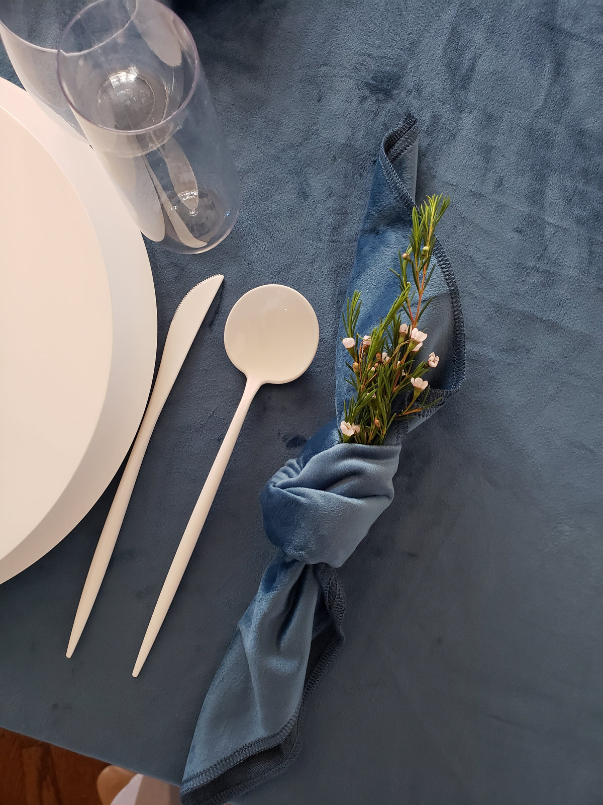 Velvet Teal Napkins- Set of 6