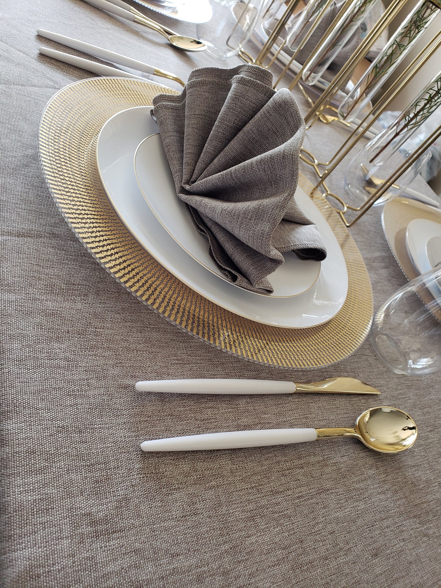 Linen Grey Napkins- Set of 6