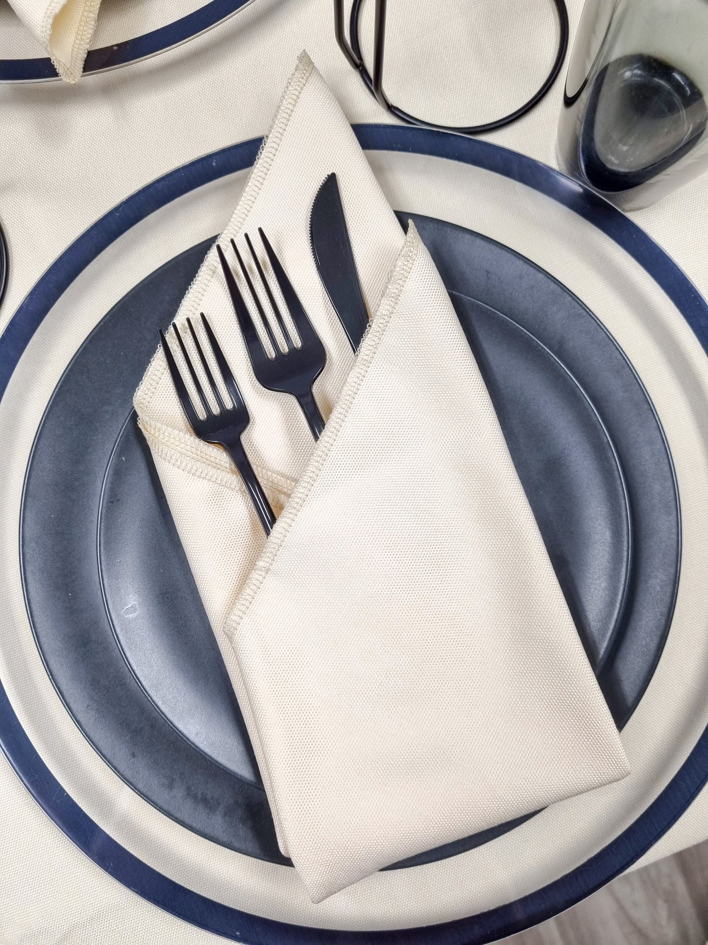 Linen Cream Napkins- Set of 6