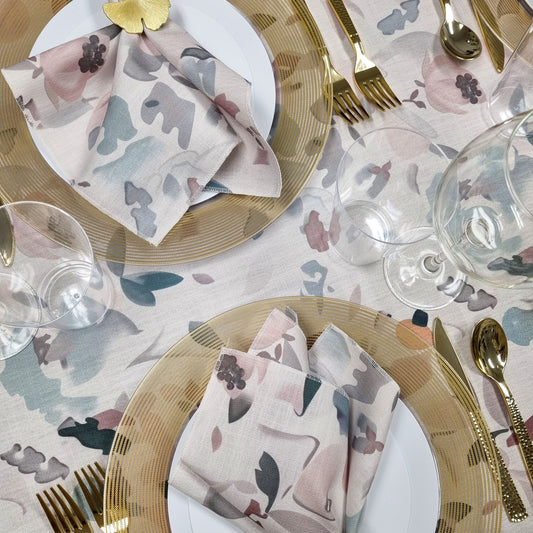 Pastel Print Napkins - Set Of 6