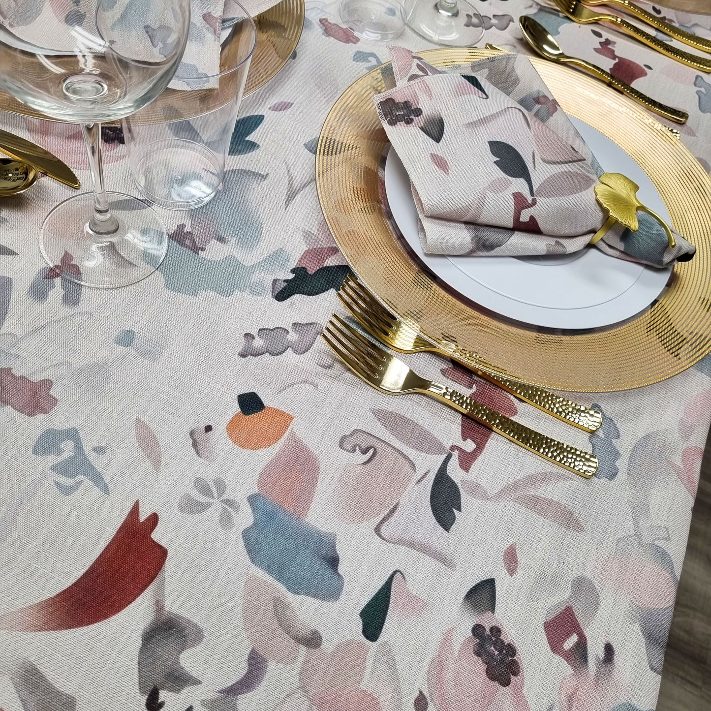 Pastel Print Tablecloth