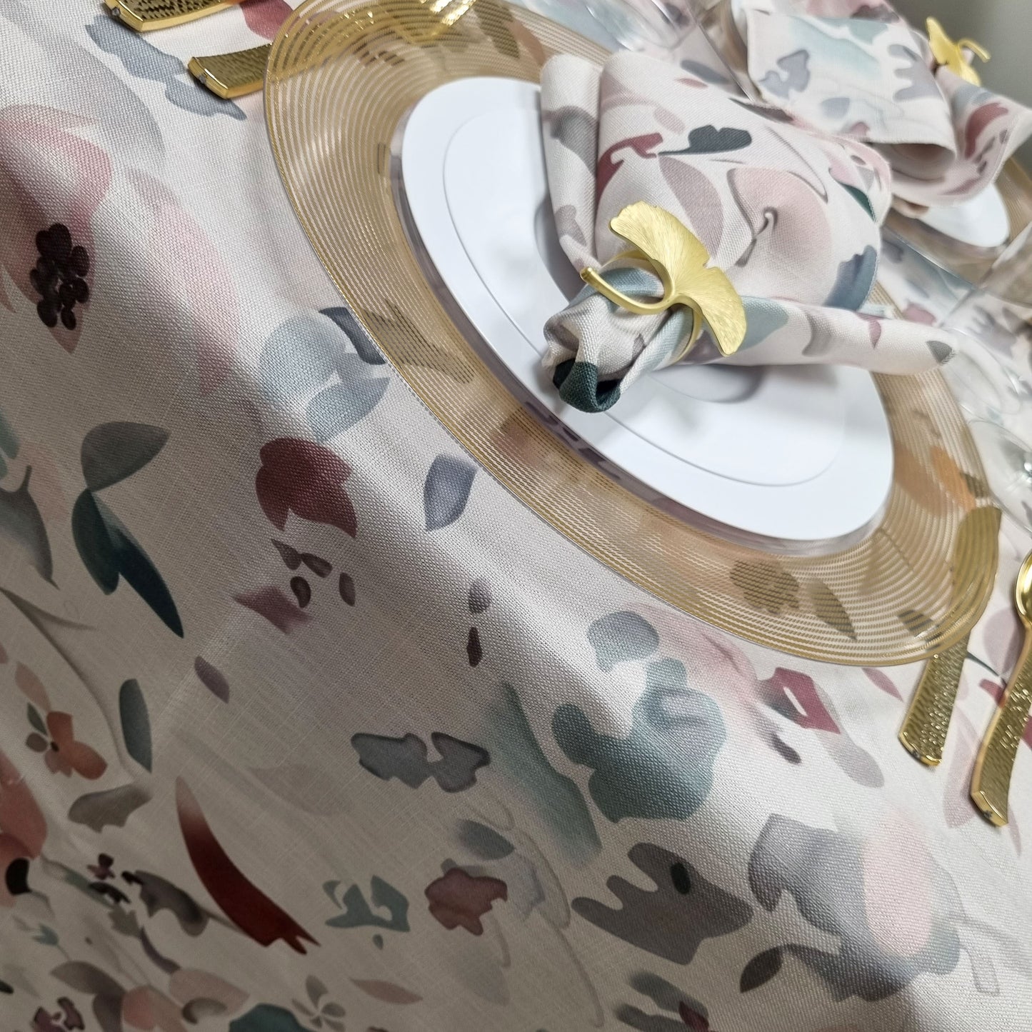 Pastel Print Tablecloth