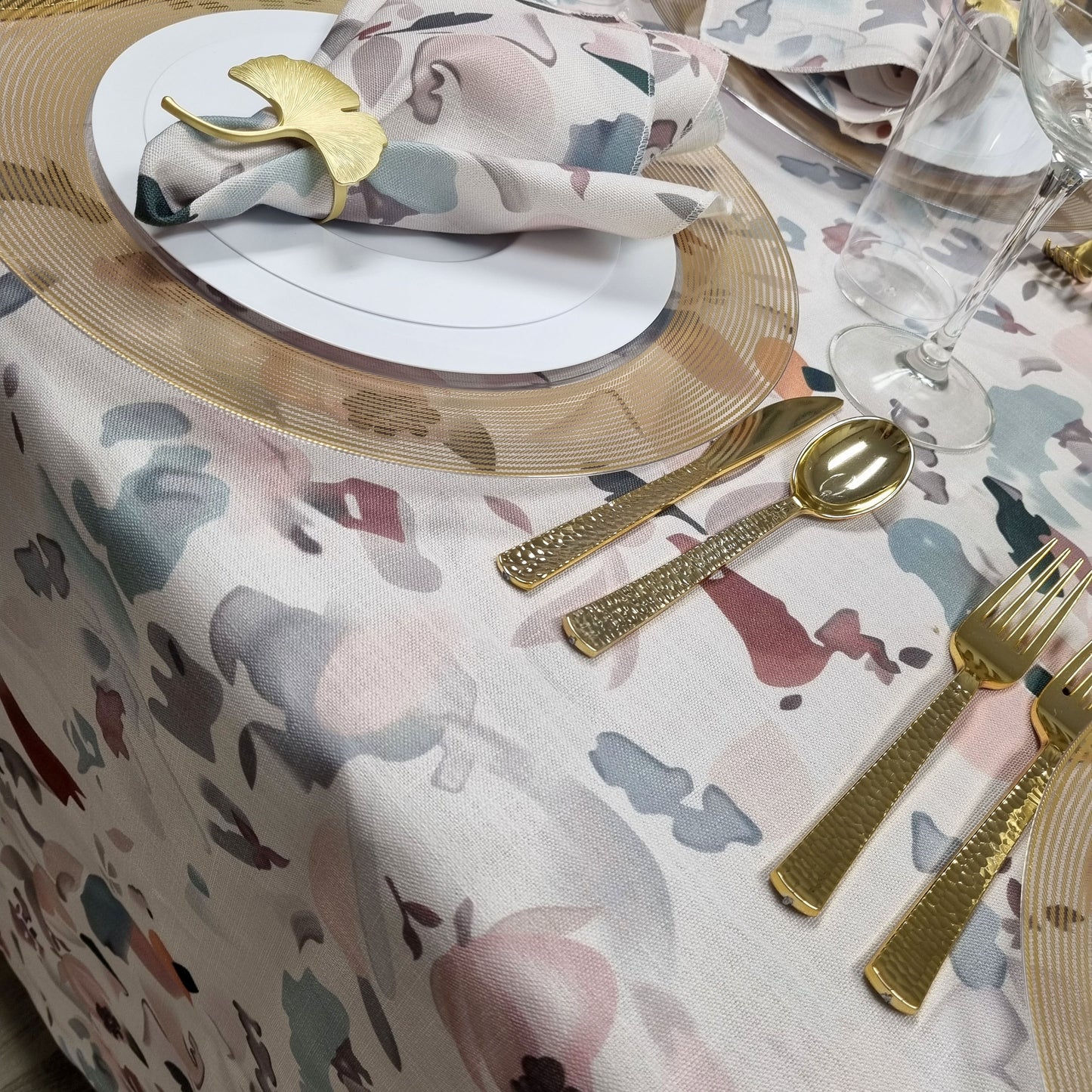 Pastel Print Tablecloth