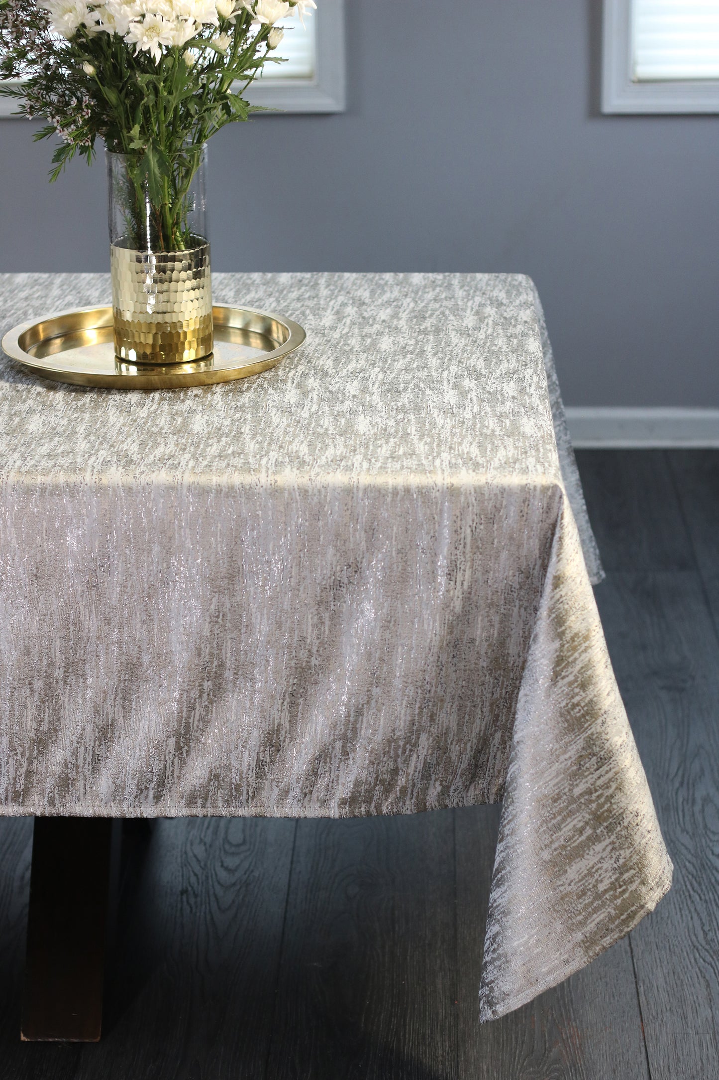 Double Sided Metallic Gold/Silver Tablecloth